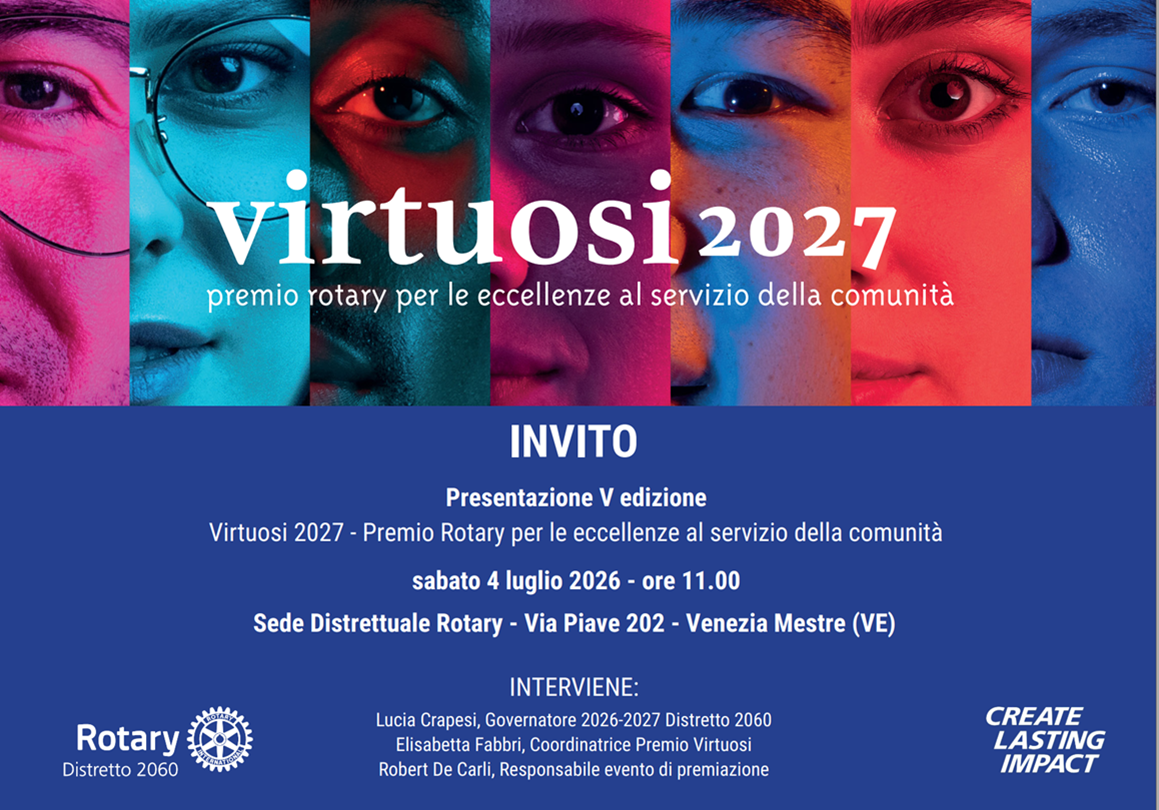 Premio Virtuosi 2027 - PRESENTAZIONE DELLA V EDIZIONE