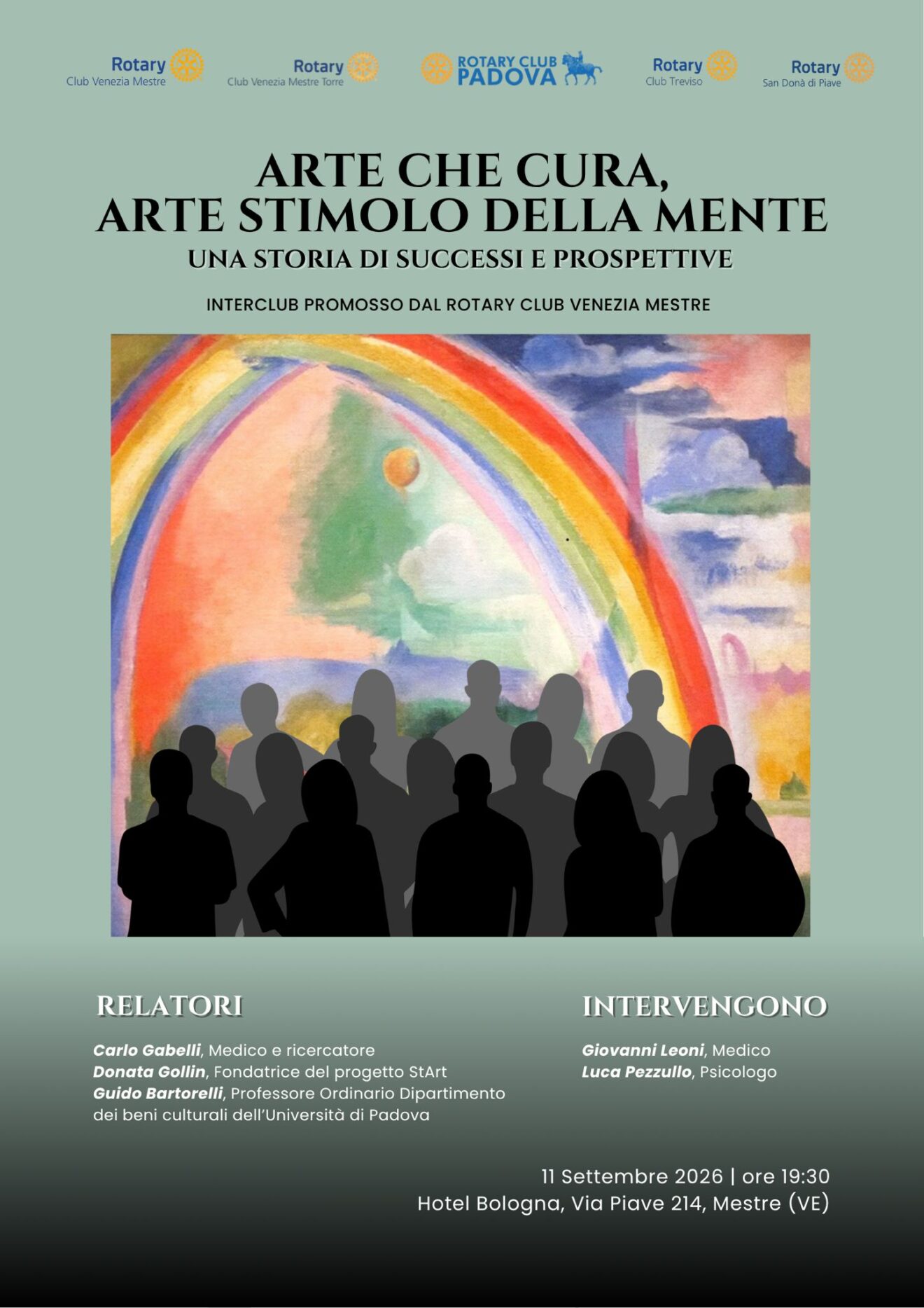 11 SETTEMBRE 2026 ARTE CHE CURA, ARTE STIMOLO DELLA MENTE